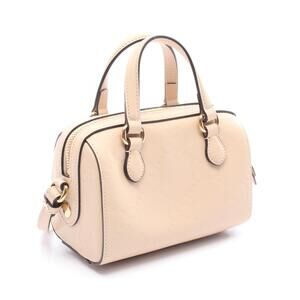 Gucci Leather GG Handbag Pink Super